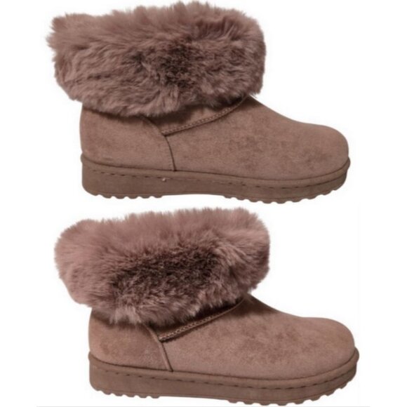 SO Women Coatimundi Mauve Faux-Fur Cuff Winter Boots (Size US: 8) New in Box - Picture 4 of 16